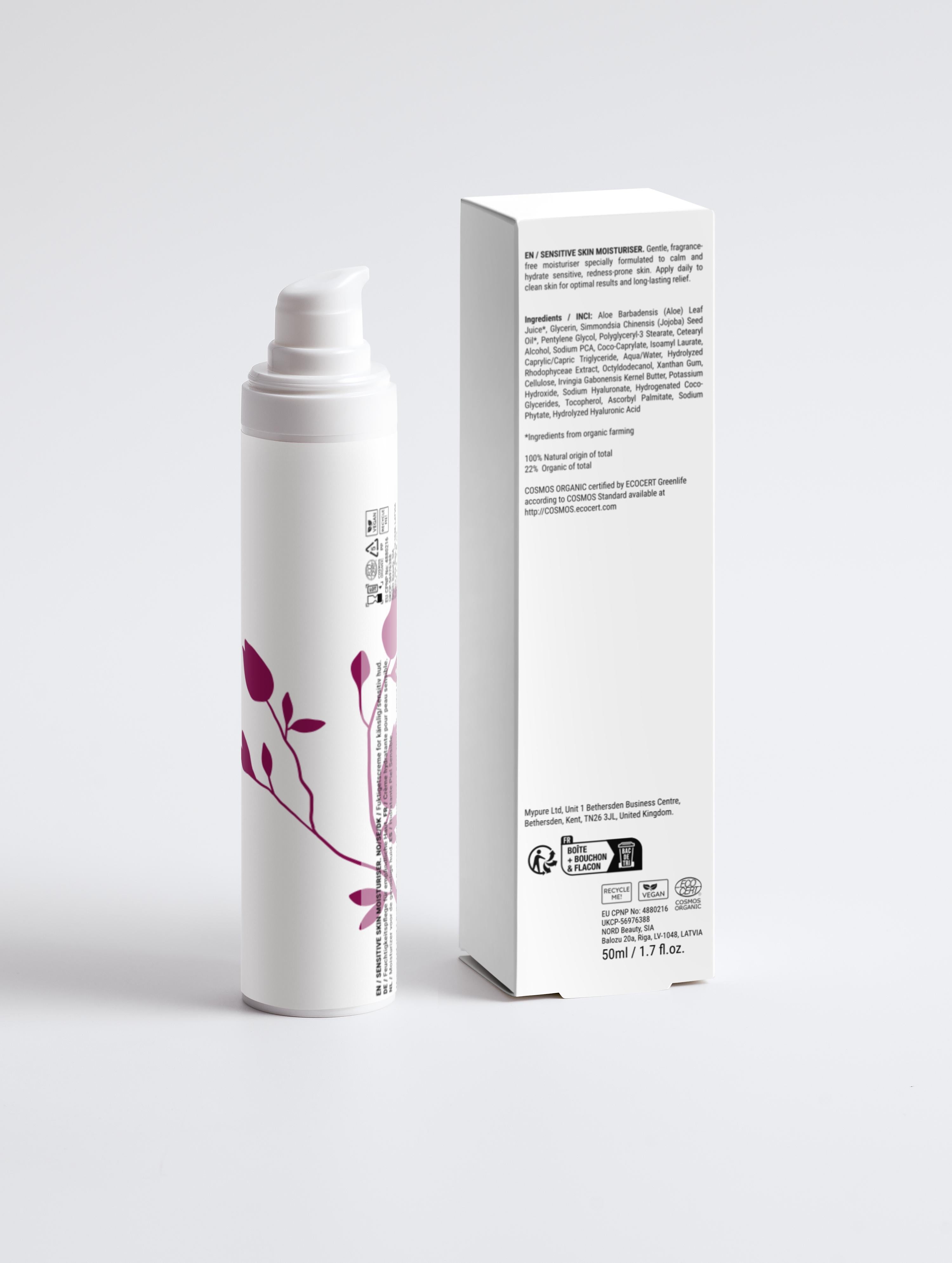 Sensitive Skin Moisturiser, Fragrance Free